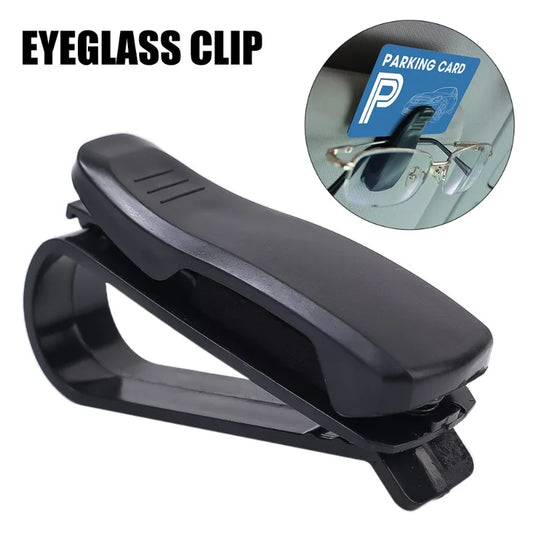 Universal Car Sun Visor Sunglasses & Card Holder – 1 or 2pcs Clip-On Organizer for Glasses, Cards, and Tickets