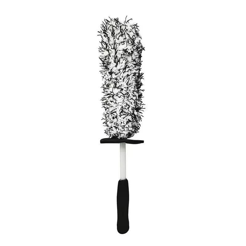 Premium Microfiber Wheel Brush β Non-Slip Handle Rim & Spoke Cleaning Tool for Car Detailing