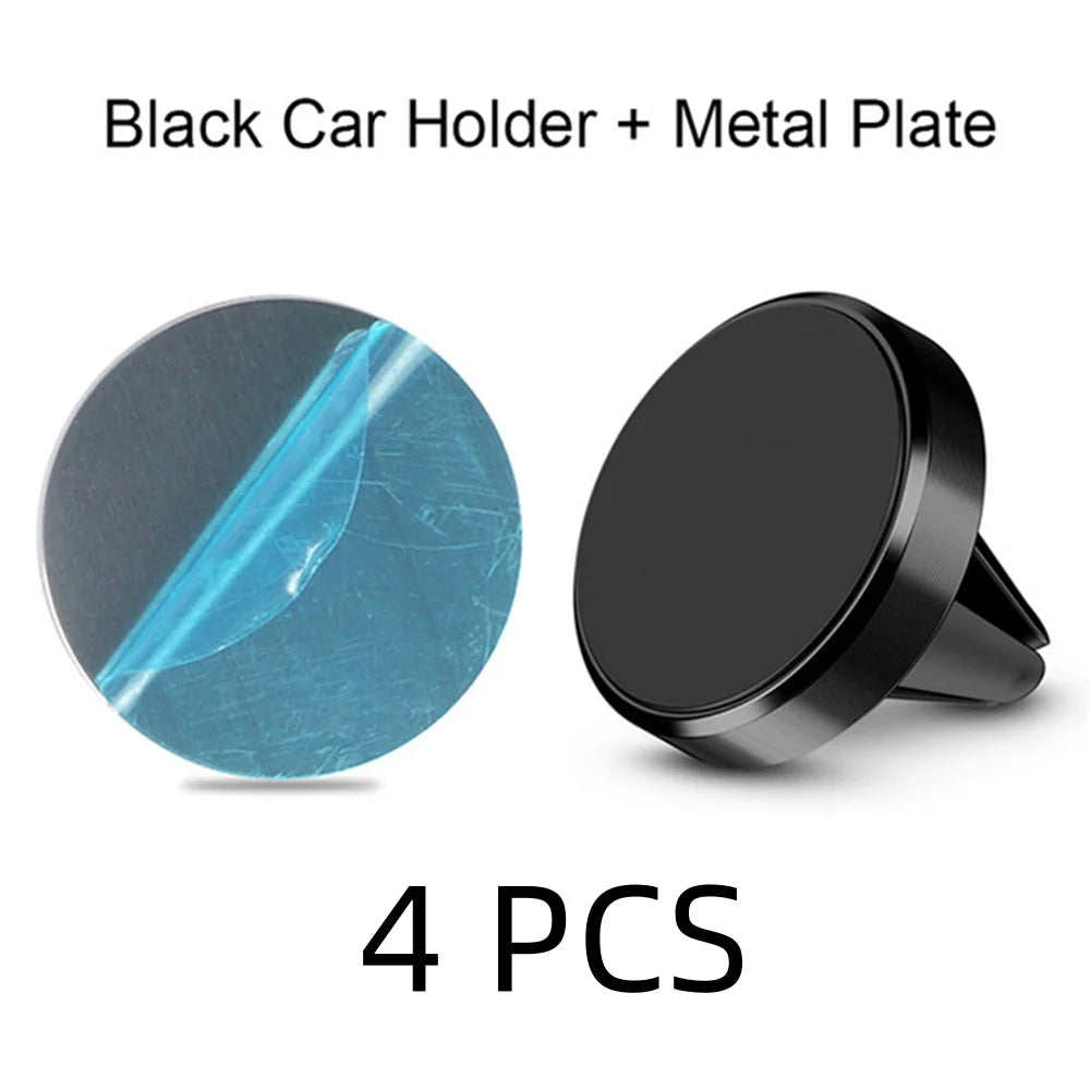 Magnetic Car Phone Mount – Ultra-Strong Grip, One-Handed Use, Air Vent Fit