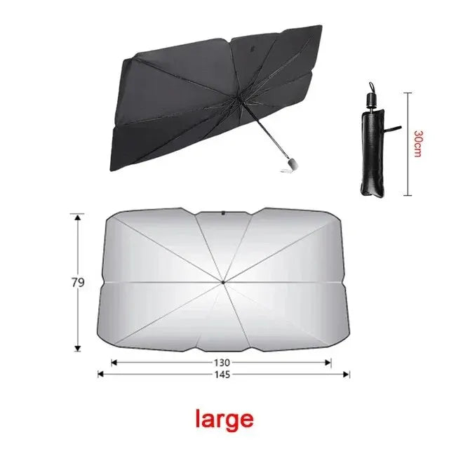 Folding Car Sunshade Umbrella – Front Windshield Parasol for Ultimate Summer Sun Protection