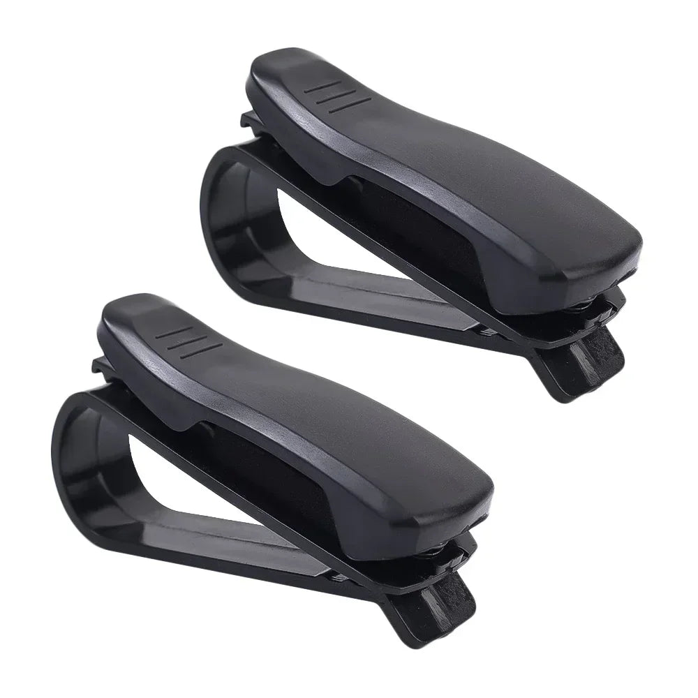 Universal Car Sun Visor Sunglasses & Card Holder – 1 or 2pcs Clip-On Organizer for Glasses, Cards, and Tickets