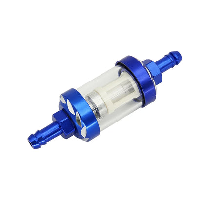 8mm CNC Aluminum Fuel Filter – Universal Inline Gasoline/Oil Filter for Dirt & Pit Bikes 125cc–160cc (CRF70, TTR110, KLX65, etc.)