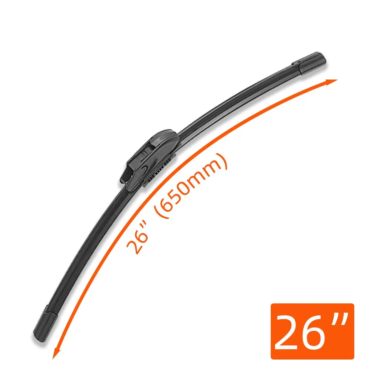 Premium All-Weather Windshield Wipers – 13" to 28" | J/U Hook Fit | For High-End Vehicles