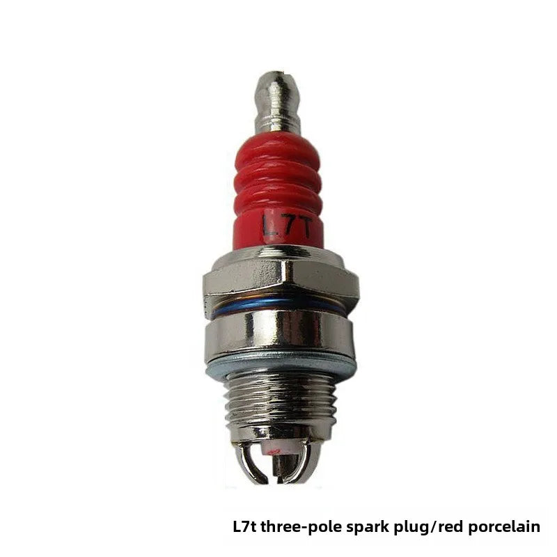 L7T 3-Sided Electrode Spark Plug – High-Performance Ignition for 2-Stroke Gasoline Chainsaws & Brush Cutters
