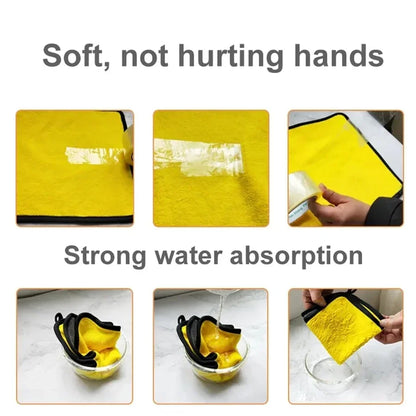 1/2/6PCS Premium Microfiber Car Cleaning Towels – Ultra-Soft, Scratch-Free Detailing Cloths for Washing, Drying & Polishing