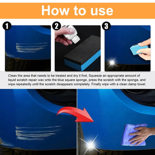 Car Scratch Remover & Polishing Compound – Auto Paint Repair & Swirl Remover Wax | Anti-Scratch Formula
