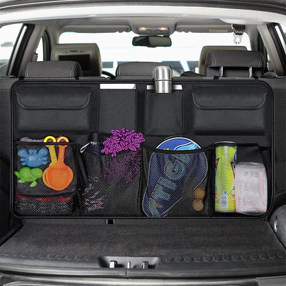 Universal Large Capacity Car Trunk Hanging Storage Bag – Waterproof Oxford Multi-Pocket Organizer for Back Seat & Trunk