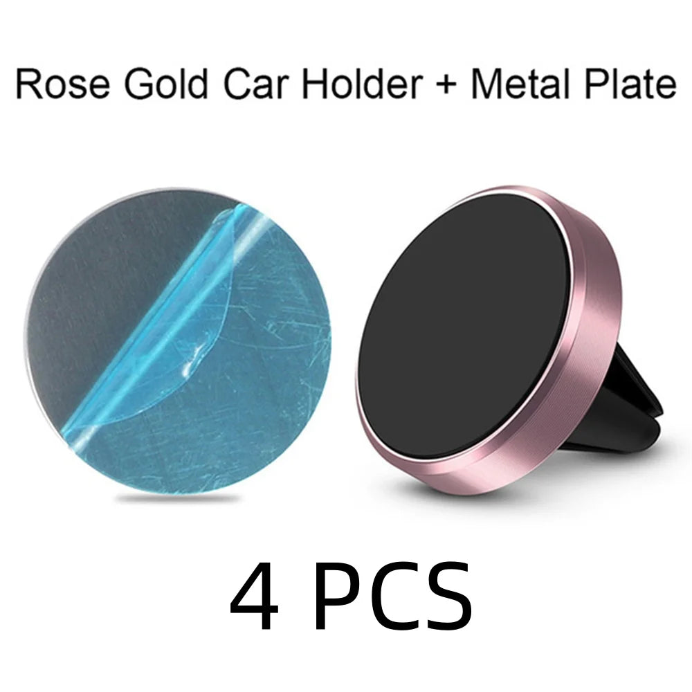 Magnetic Car Phone Mount – Ultra-Strong Grip, One-Handed Use, Air Vent Fit