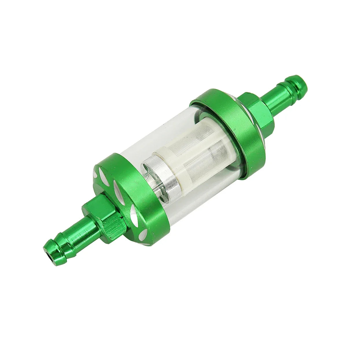 8mm CNC Aluminum Fuel Filter – Universal Inline Gasoline/Oil Filter for Dirt & Pit Bikes 125cc–160cc (CRF70, TTR110, KLX65, etc.)