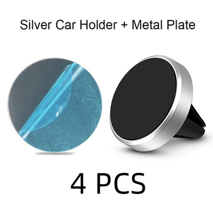 Magnetic Car Phone Mount – Ultra-Strong Grip, One-Handed Use, Air Vent Fit