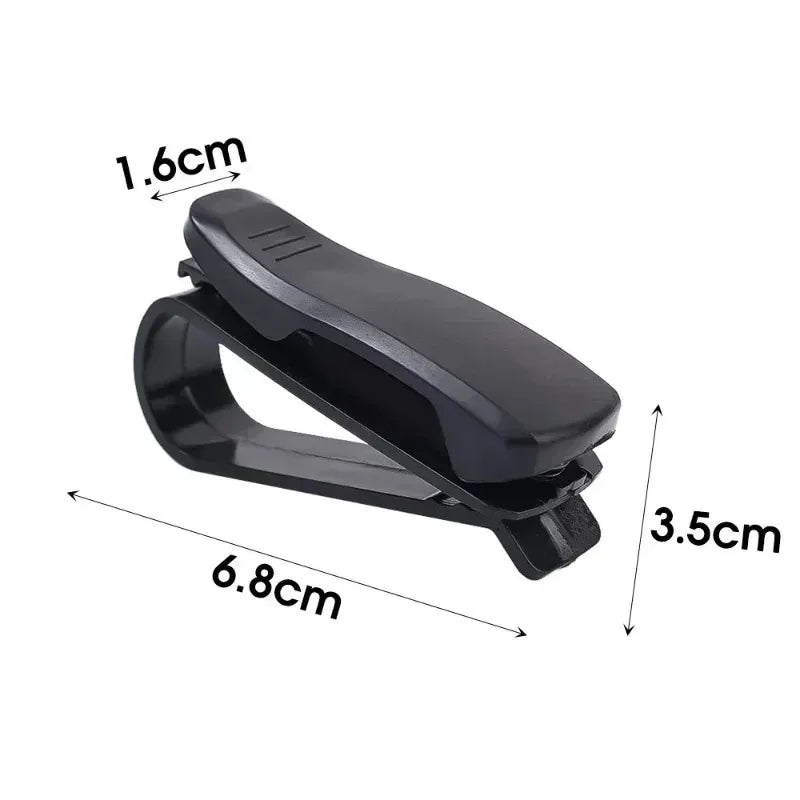 Universal Car Sun Visor Sunglasses & Card Holder – 1 or 2pcs Clip-On Organizer for Glasses, Cards, and Tickets