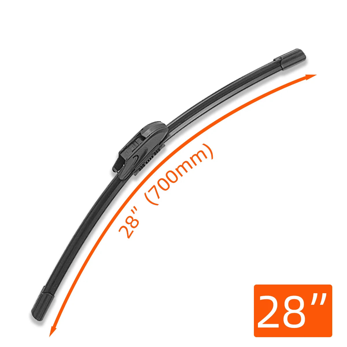Premium All-Weather Windshield Wipers – 13" to 28" | J/U Hook Fit | For High-End Vehicles