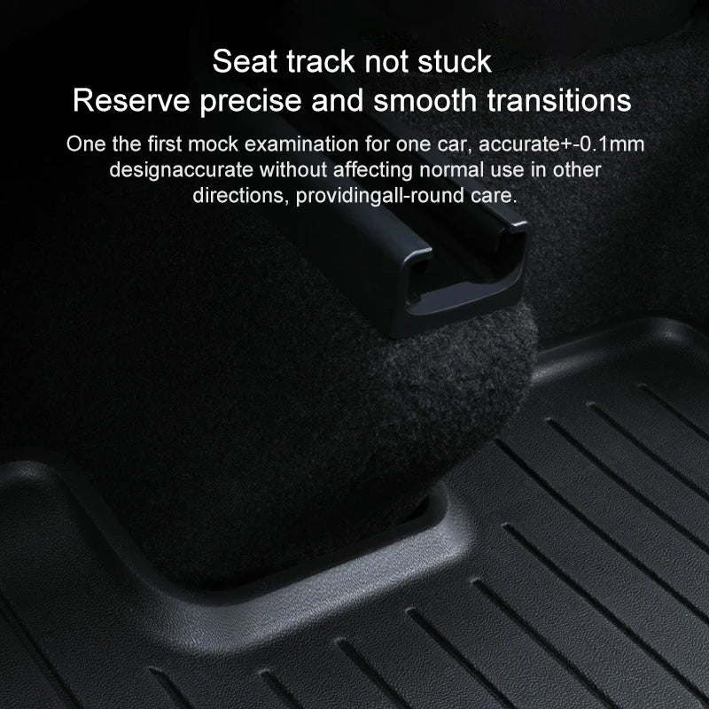 All-Season Waterproof TPE Floor Mats for Tesla Model 3 & Y (2019-2025) — Durable, Non-Slip, Custom Fit