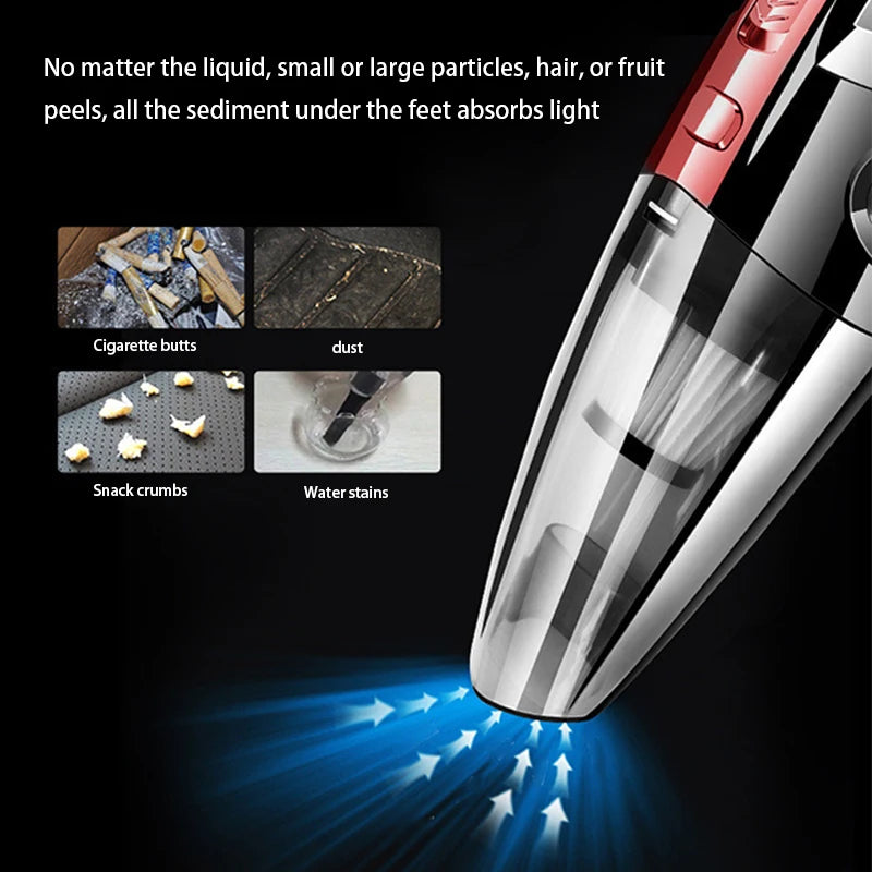 Wireless Handheld Car Vacuum Cleaner | High Power & Rechargeable | Compact Interior Cleaning Tool