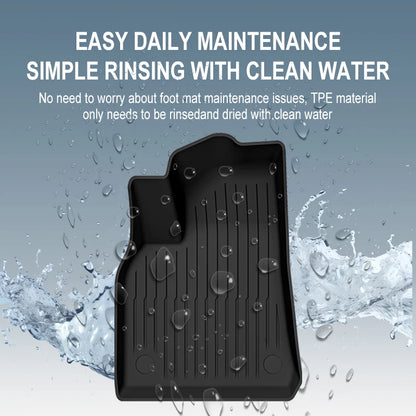 All-Season Waterproof TPE Floor Mats for Tesla Model 3 & Y (2019-2025) — Durable, Non-Slip, Custom Fit