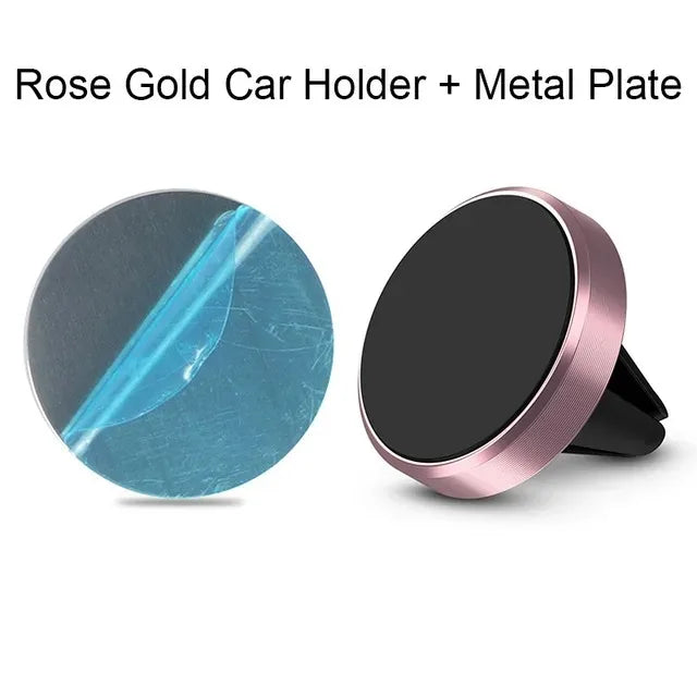 Magnetic Car Phone Mount – Ultra-Strong Grip, One-Handed Use, Air Vent Fit