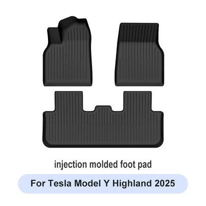 All-Season Waterproof TPE Floor Mats for Tesla Model 3 & Y (2019-2025) — Durable, Non-Slip, Custom Fit