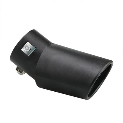 Universal 2.5'' Chrome Stainless Steel Exhaust Muffler Tip – Sporty Rear Tail Pipe for Most Cars