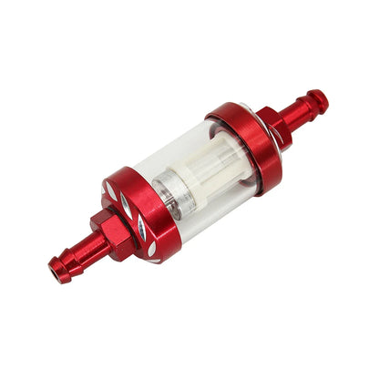 8mm CNC Aluminum Fuel Filter – Universal Inline Gasoline/Oil Filter for Dirt & Pit Bikes 125cc–160cc (CRF70, TTR110, KLX65, etc.)