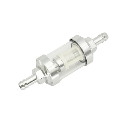 8mm CNC Aluminum Fuel Filter – Universal Inline Gasoline/Oil Filter for Dirt & Pit Bikes 125cc–160cc (CRF70, TTR110, KLX65, etc.)