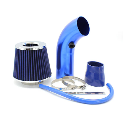 76mm High-Flow Cold Air Intake Kit with Mushroom Head Filter – Universal Performance Aluminum Pipe System