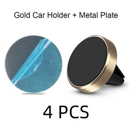 Magnetic Car Phone Mount – Ultra-Strong Grip, One-Handed Use, Air Vent Fit