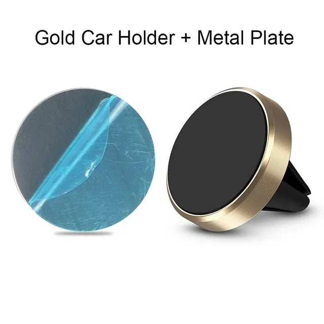 Magnetic Car Phone Mount – Ultra-Strong Grip, One-Handed Use, Air Vent Fit