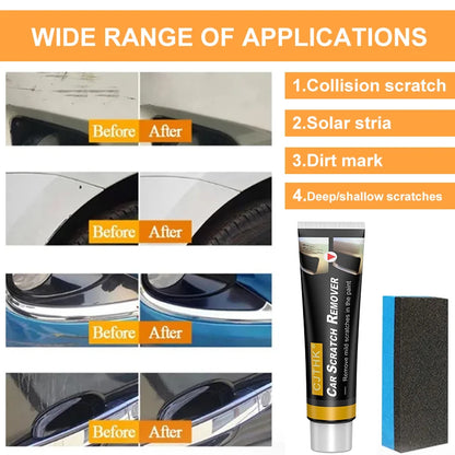 Car Scratch Remover & Polishing Compound – Auto Paint Repair & Swirl Remover Wax | Anti-Scratch Formula