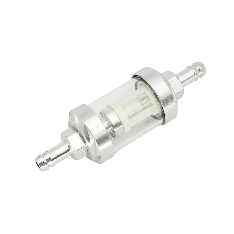 8mm CNC Aluminum Fuel Filter – Universal Inline Gasoline/Oil Filter for Dirt & Pit Bikes 125cc–160cc (CRF70, TTR110, KLX65, etc.)