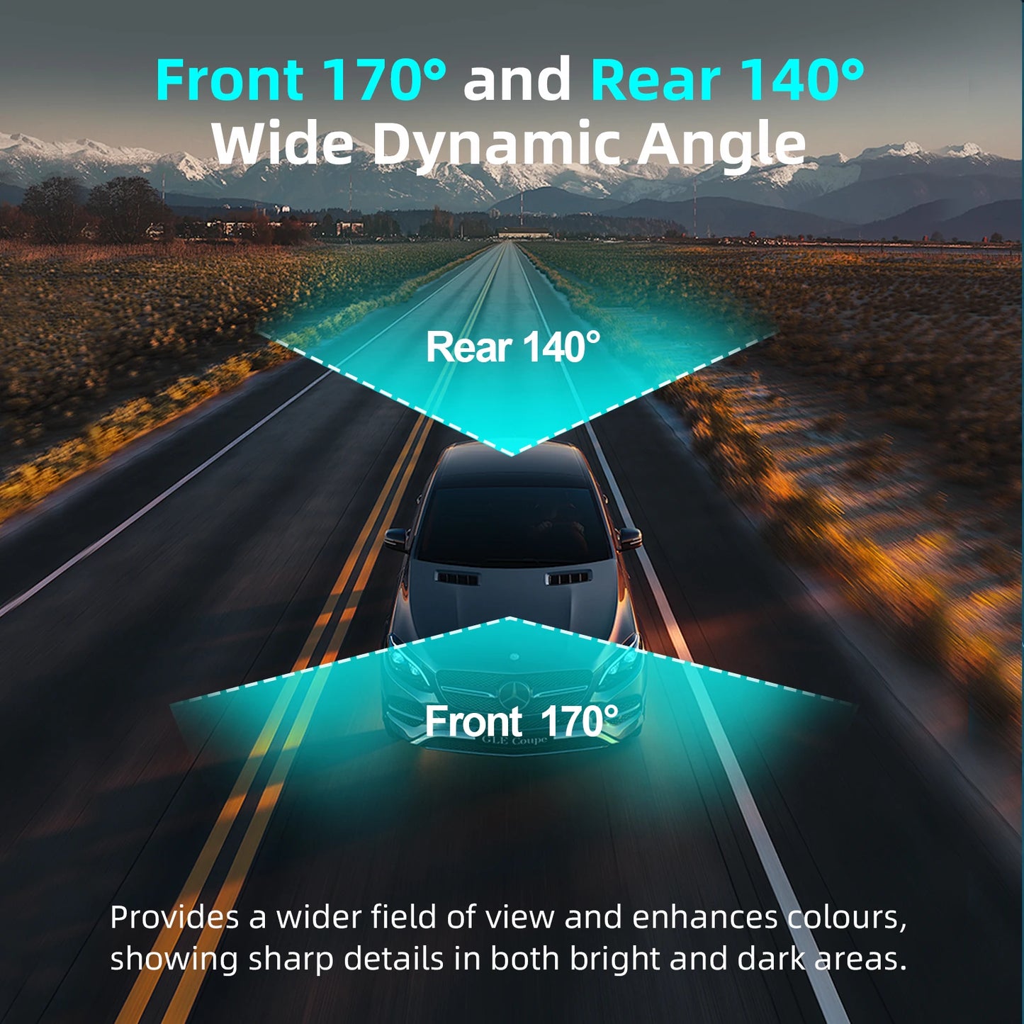 Aprilboy 4K Dual Dash Cam with WiFi – Front and Rear 2160P Car Camera with Night Vision, G-Sensor & 24H Parking Monitor