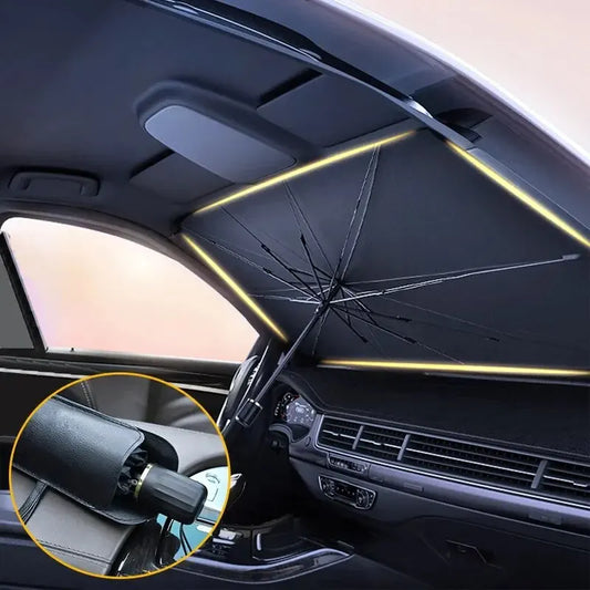 Folding Car Sunshade Umbrella – Front Windshield Parasol for Ultimate Summer Sun Protection