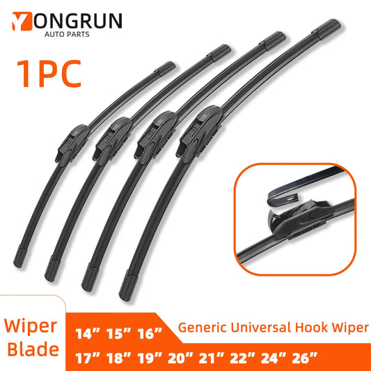 Premium All-Weather Windshield Wipers – 13" to 28" | J/U Hook Fit | For High-End Vehicles