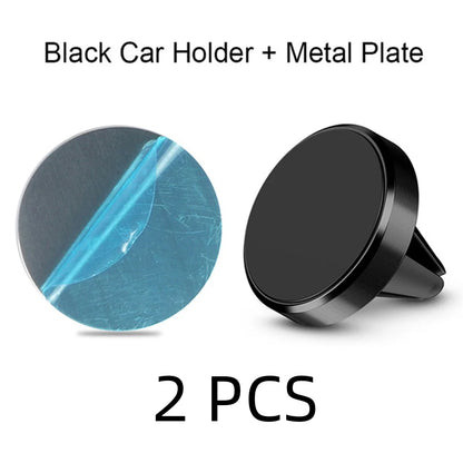 Magnetic Car Phone Mount – Ultra-Strong Grip, One-Handed Use, Air Vent Fit