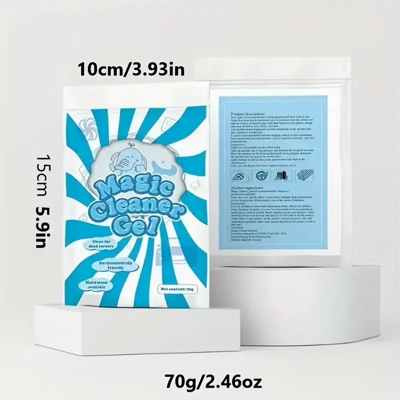 70g Car Cleaning Gel – Reusable Dust Remover Slime for Air Vents, Keyboards & Interior Detailing