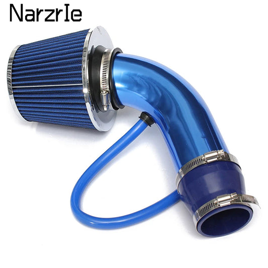76mm High-Flow Cold Air Intake Kit with Mushroom Head Filter – Universal Performance Aluminum Pipe System