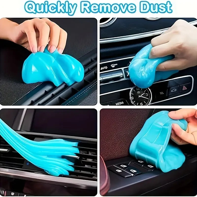 70g Car Cleaning Gel – Reusable Dust Remover Slime for Air Vents, Keyboards & Interior Detailing